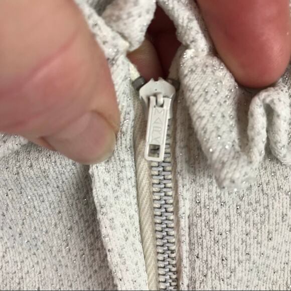 Vintage 60’s 70’s Silver Ruffle Neck Evening Dress 8 - Picture 6 of 7